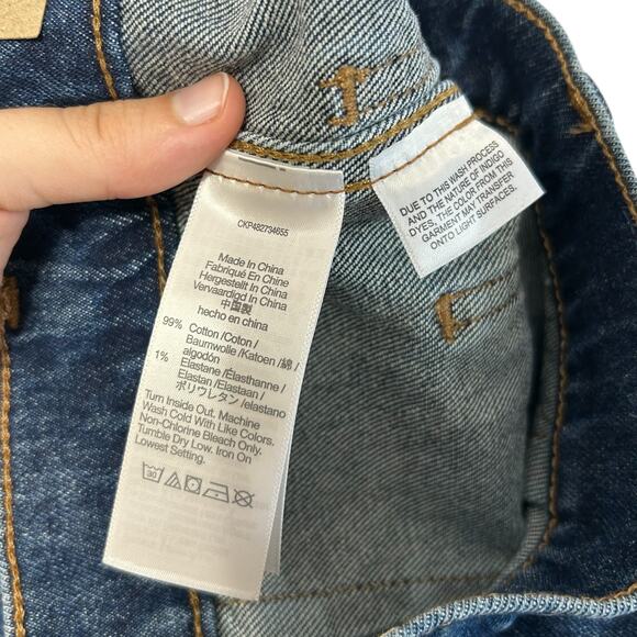 Madewell '90s Straight High Rise Jeans NWT Women's Sz 27 Boylan Wash Full Length - Picture 6 of 7